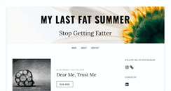 Desktop Screenshot of mylastfatsummer.com
