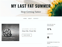 Tablet Screenshot of mylastfatsummer.com